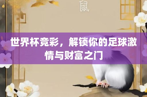 世界杯竞彩，解锁你的足球激情与财富之门