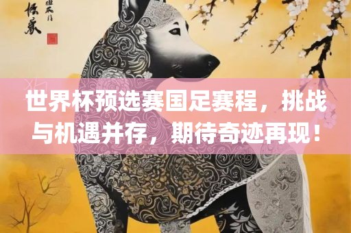 世界杯预选赛国足赛程，挑战与机遇并存眉山市正发家政服务有限公司，期待奇迹再现！