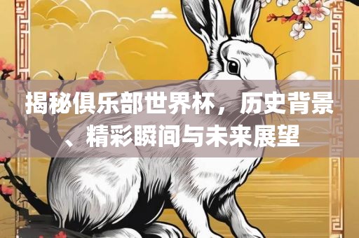 揭秘俱乐部世界杯，历史背景、精彩瞬间与未来展望