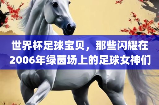 世界杯足球宝贝，那些闪耀在2006年绿茵场上的足球女神们
