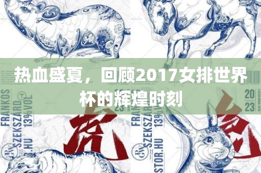 热血盛夏，回顾2017女排世界杯的辉煌时刻