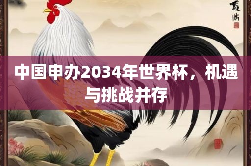 中国申办2034年世界杯，机遇与挑战并存