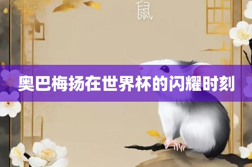 奥巴梅扬在世界杯的闪耀时刻