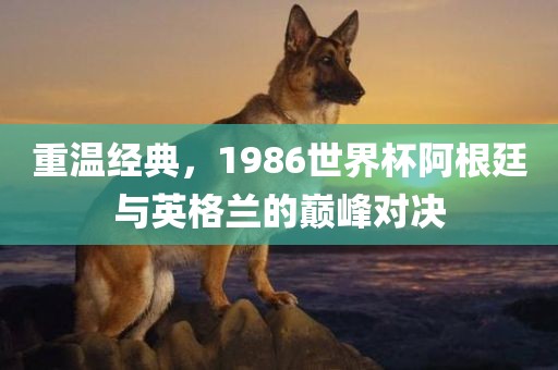 重眉山市正发家政服务有限公司温经典，1986世界杯阿根廷与英格兰的巅峰对决