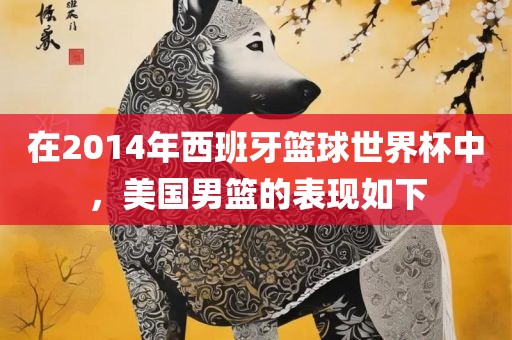 在2014年西班牙篮球世界杯中，美国男篮的表现如下