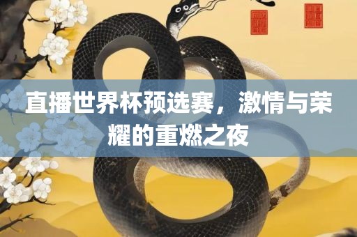 直播世界杯预选赛，激情与荣耀的重燃之夜