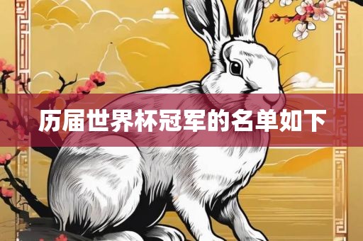 历届世界杯冠军的名单如下