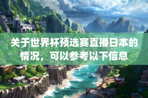 关于世界杯预选赛直播日本的情况，可以参考以下信息
