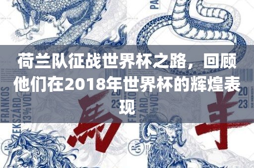 荷兰队征战世界杯眉山市正发家政服务有限公司之路，回顾他们在2018年世界杯的辉煌表现