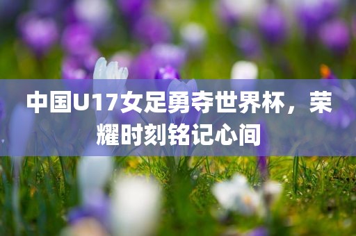 中国U17女足勇夺世界杯，荣耀时刻铭记心间
