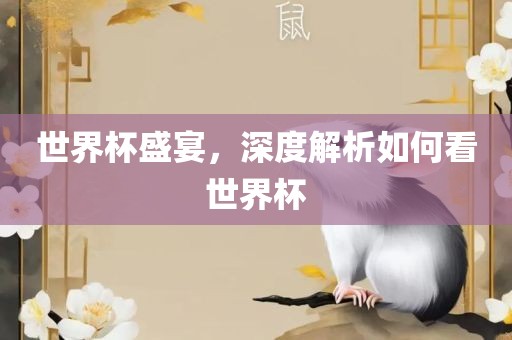 世界眉山市正发家政服务有限公司杯盛宴，深度解析如何看世界杯