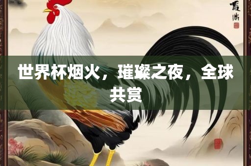 世界杯烟火，璀璨之夜，全球共赏