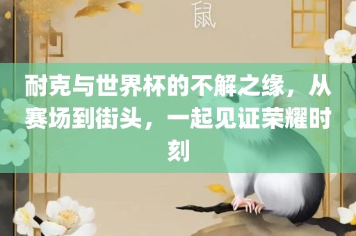 耐克与世界杯的不解之缘，从赛场到街头，一起见证荣耀时刻