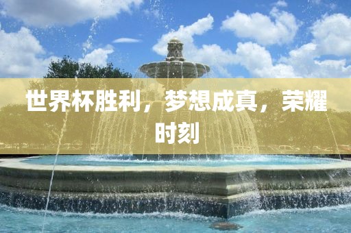 世界杯胜利，梦想成真，荣耀时刻