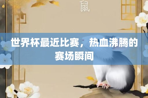 世界杯最近比赛，热血沸腾的赛场瞬间