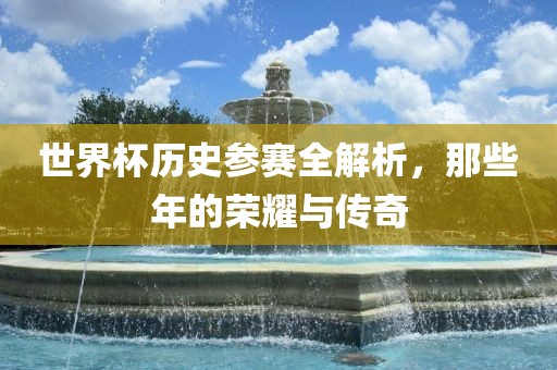 世界杯历史参赛全解析，那些年的荣耀与传奇