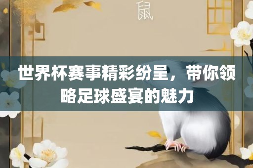 世界杯赛事精彩纷呈，带你领略足球盛宴的魅力