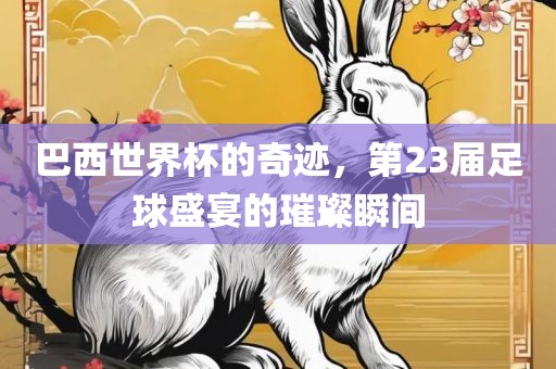 巴西世界杯的奇迹，第23届足球盛宴的璀璨瞬间