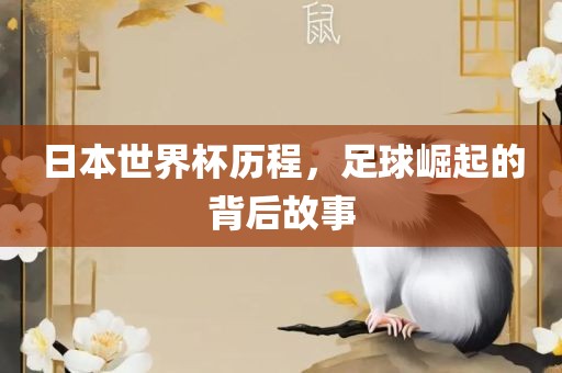 日本世界杯历程，足球崛起的背后故事