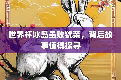 世界杯冰岛虽败犹荣，背后故事值得探寻