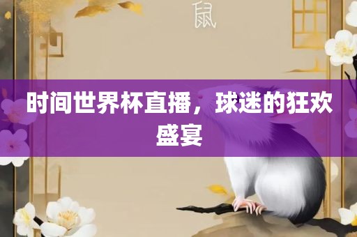 时间世界杯直播，球迷的狂欢盛宴