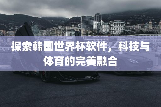 探索韩国世界杯软件，科技与体育的完美融合